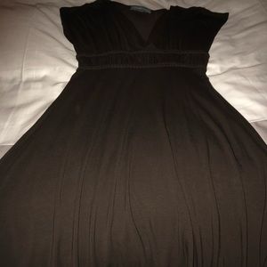 Soft And Flowy brown dress.